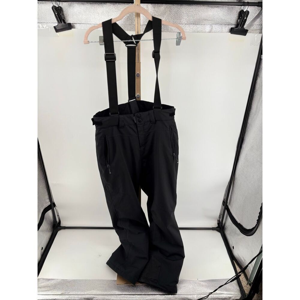 Liquid Snow Pants Suspenders Zip Pockets Black Size M